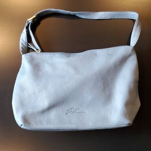 Light Blue Leather Purse